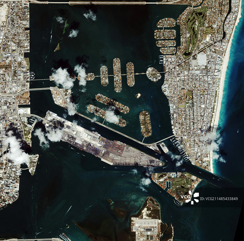 美国佛罗里达州迈阿密港图片素材