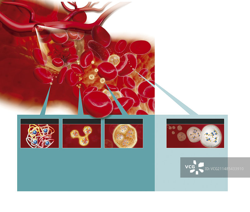 合成红细胞，艺术作品图片素材