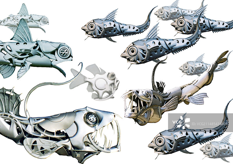 鱼雕塑图片素材