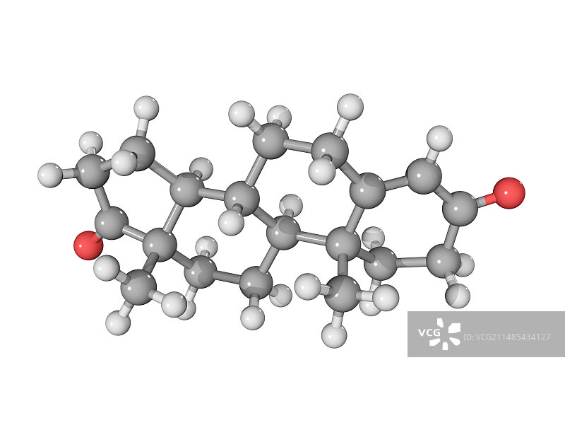 雄烯二酮激素分子图片素材