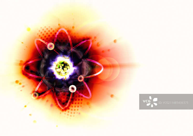 原子结构概念图图片素材