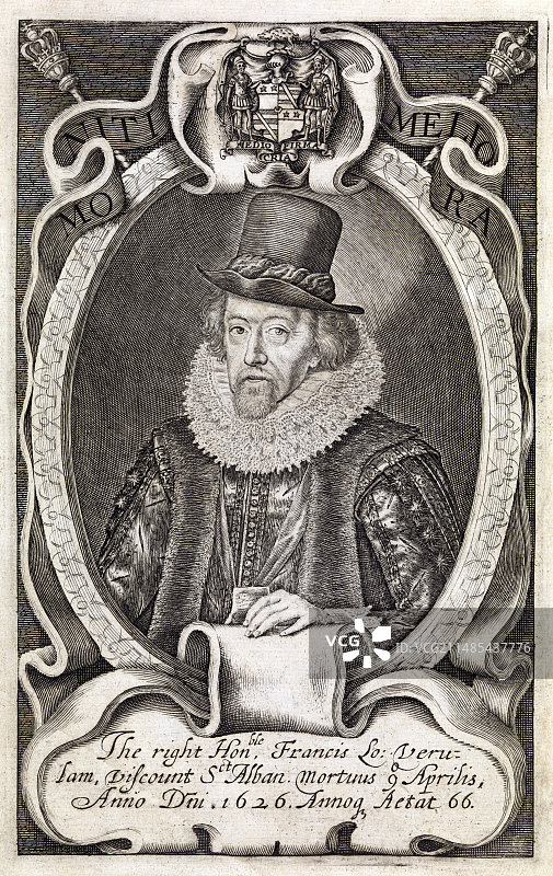 英国哲学家弗兰西斯·培根图片素材