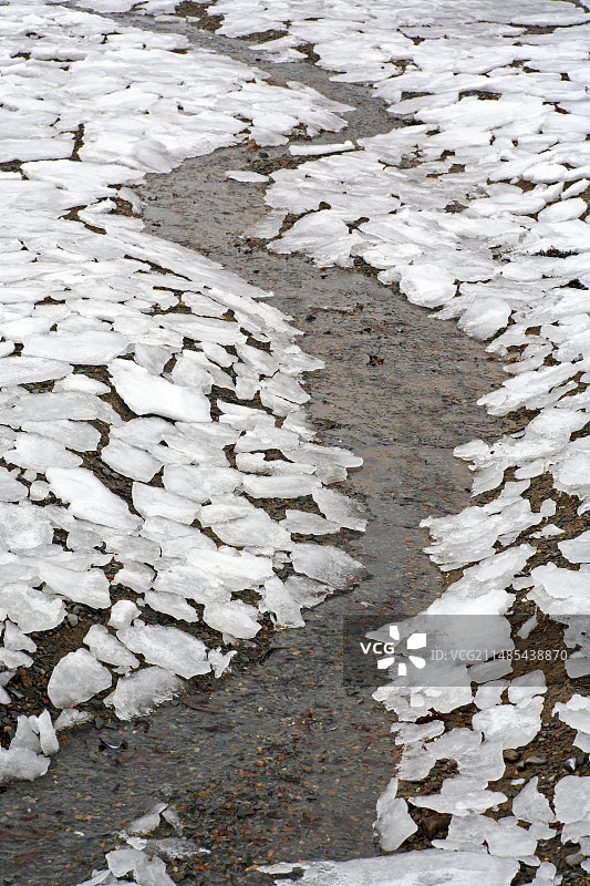 海滩上的薄饼冰图片素材