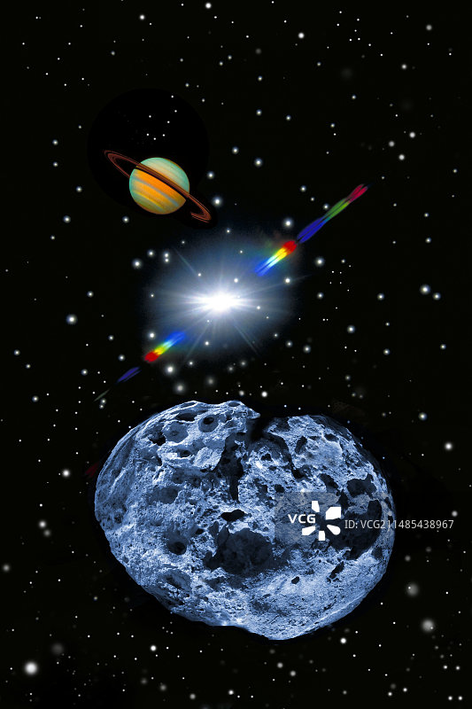 小行星艺术作品图片素材