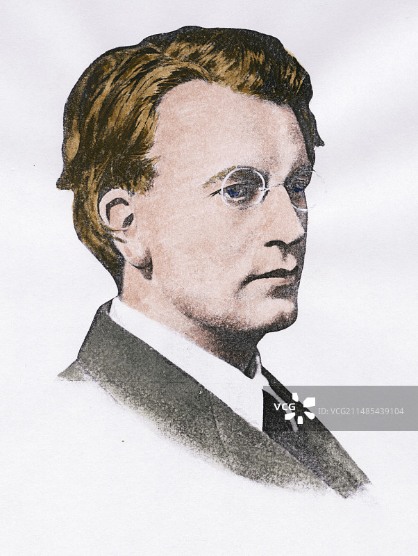 约翰·洛吉·贝尔德，英国发明家图片素材