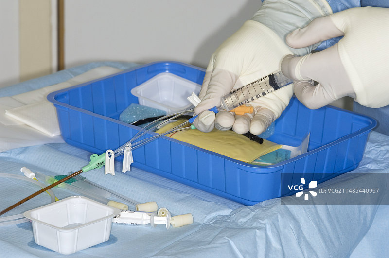 置入中心线导管图片素材