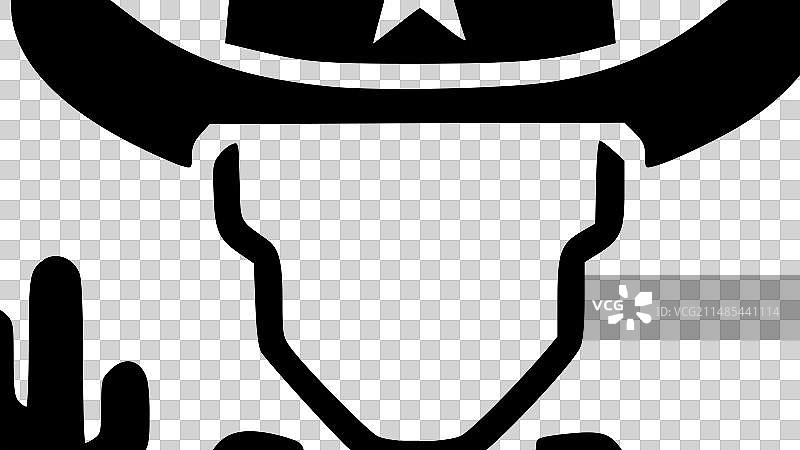 德克萨斯简约扁平风标志图片素材