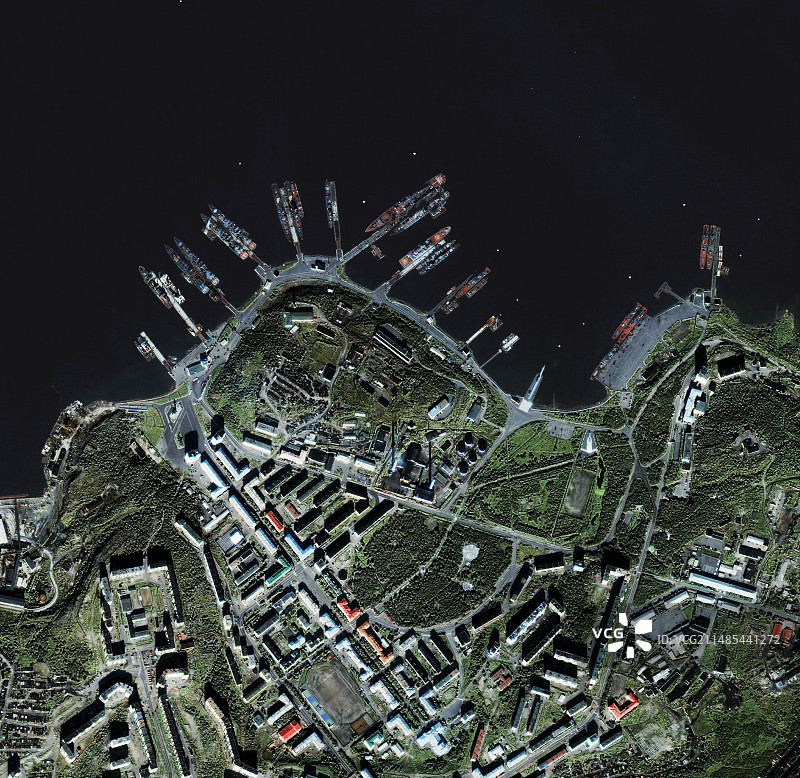 俄罗斯北方舰队海军基地图片素材