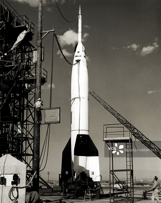 美国V-2火箭发射图片素材