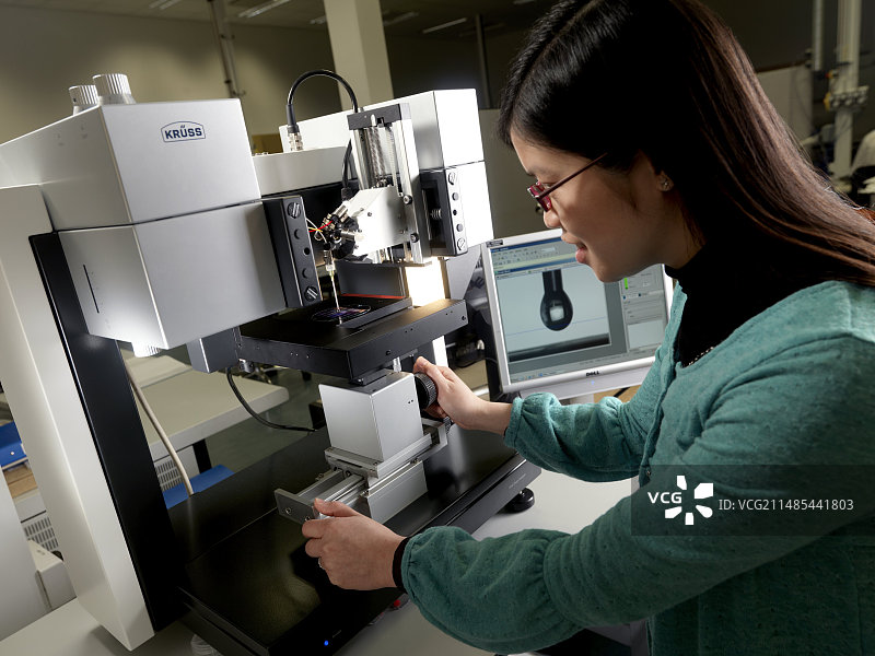 液滴形状分析设备图片素材