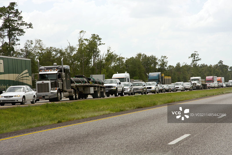 飓风古斯塔夫疏散图片素材