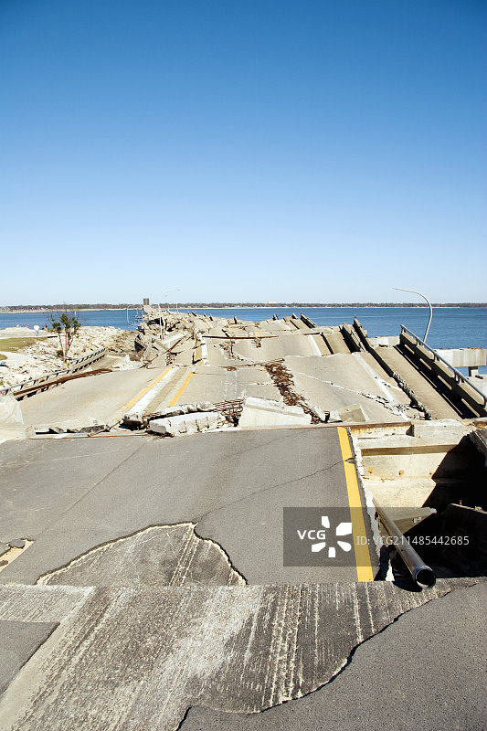 2005年卡特里娜飓风破坏图片素材