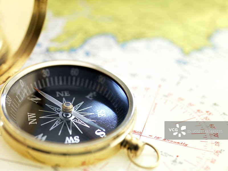 地图上的指南针图片素材