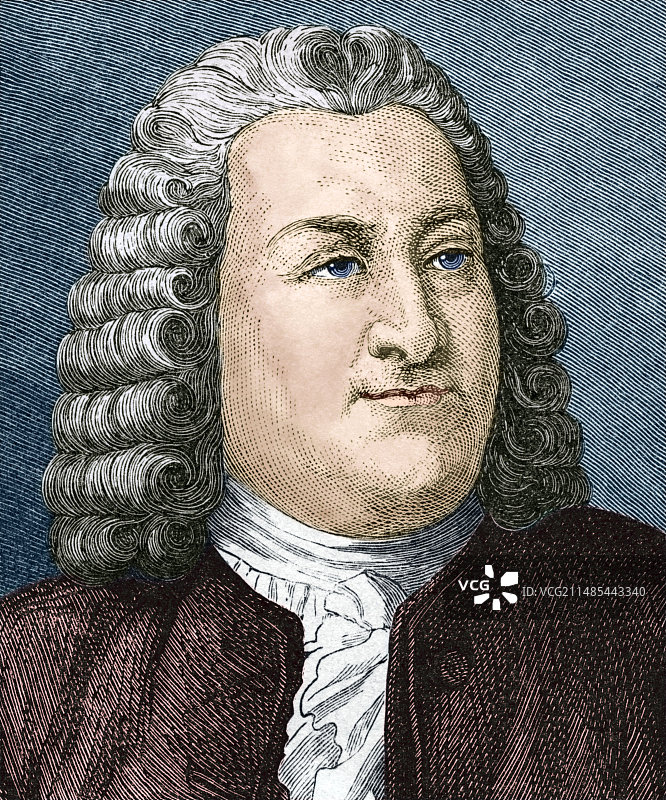 瑞士解剖学家阿尔布雷希特·冯·哈勒图片素材