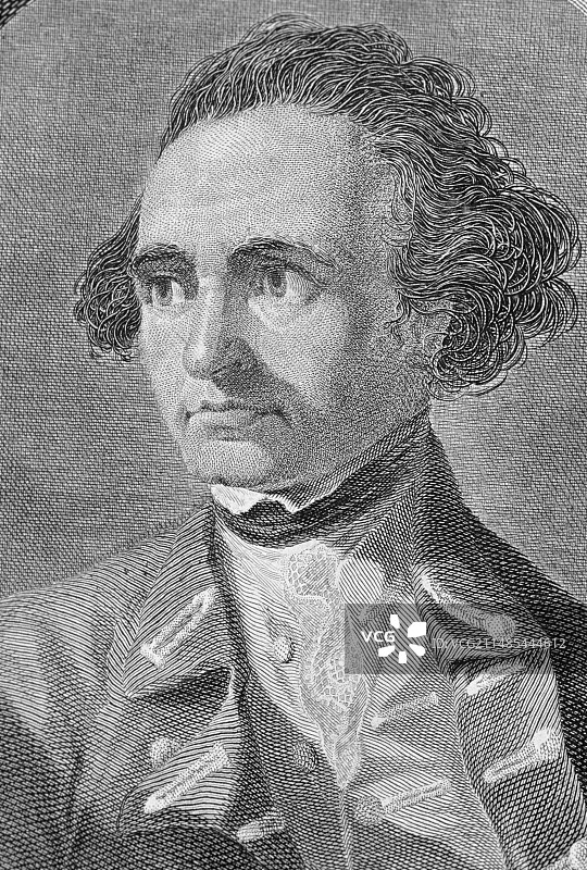 英国探险家詹姆斯·库克船长图片素材