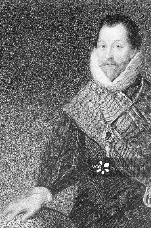 弗朗西斯·德雷克爵士，英国探险家图片素材