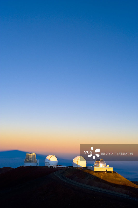 莫纳克亚山顶的天文台图片素材
