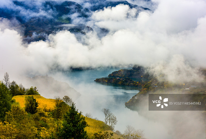 跷碛湖（达瓦更扎）图片素材