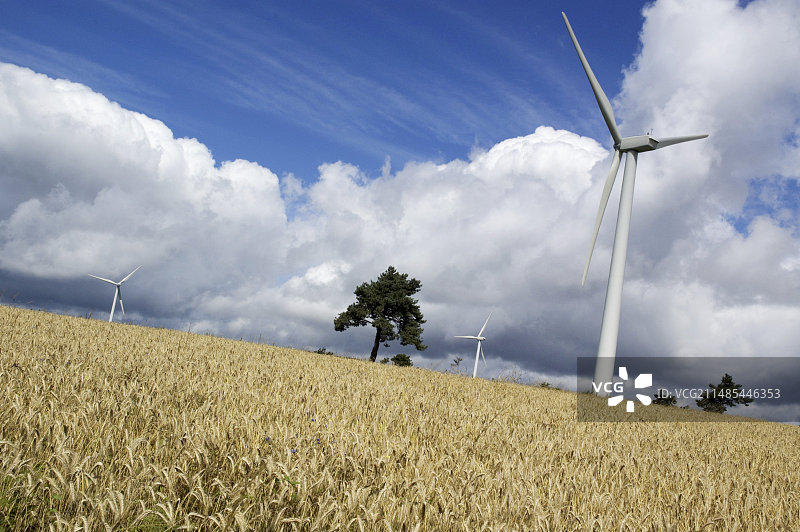 风力涡轮机图片素材