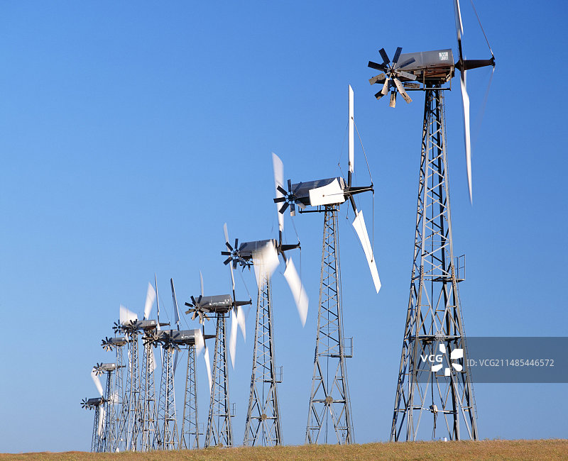 风力涡轮机图片素材