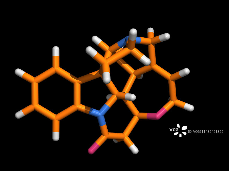 士的宁药物分子图片素材