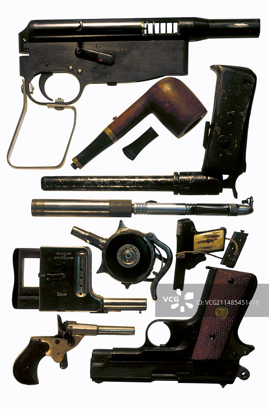 非法枪支合集图片素材
