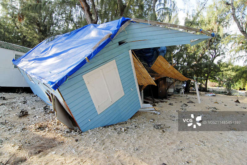 留尼汪岛洪水灾害图片素材