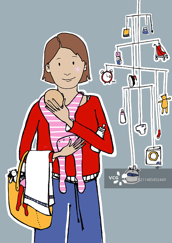 母亲和婴儿图片素材