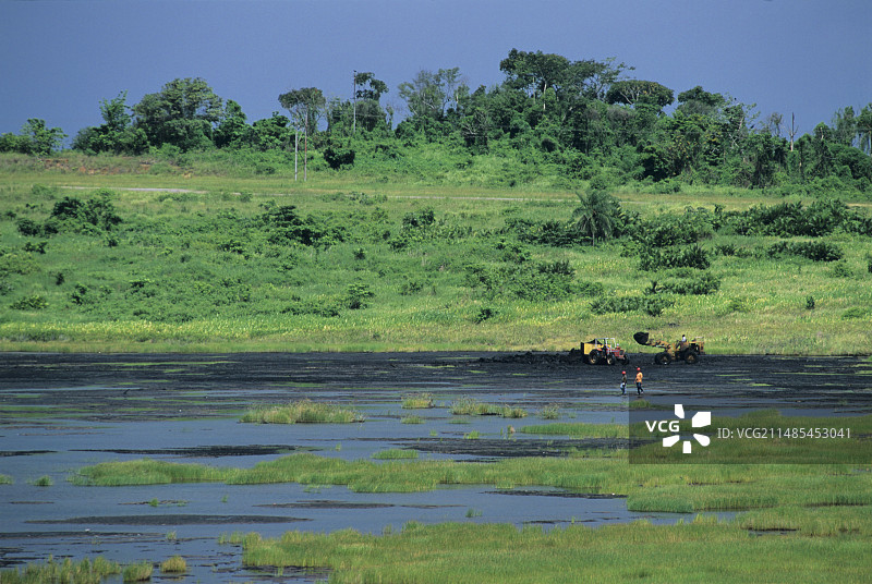 沥青湖图片素材