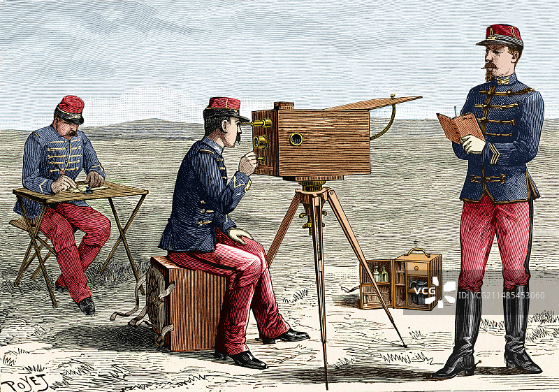19世纪光学电报图片素材