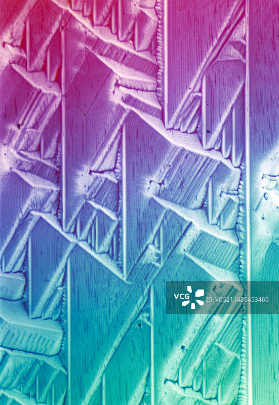 GABA晶体，光学显微照片图片素材