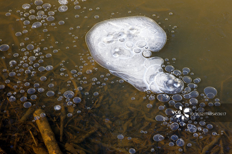 甲烷气泡图片素材