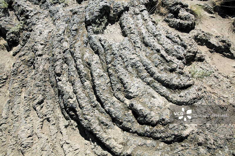 结壳熔岩熔岩田，美国图片素材