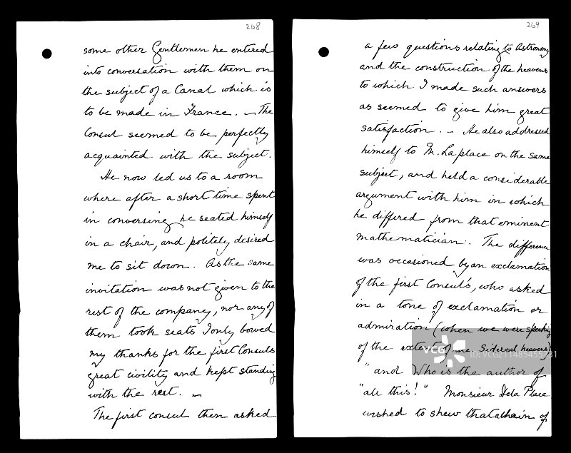 1802年赫歇尔与拿破仑的会面图片素材