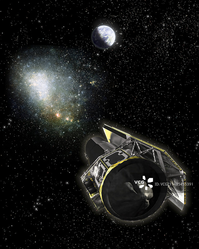 引力透镜探测艺术图图片素材