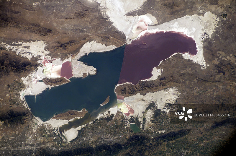 犹他州大盐湖图片素材