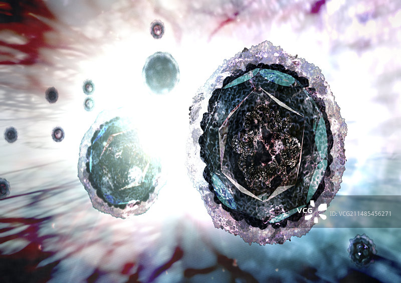 禽流感病毒艺术图图片素材