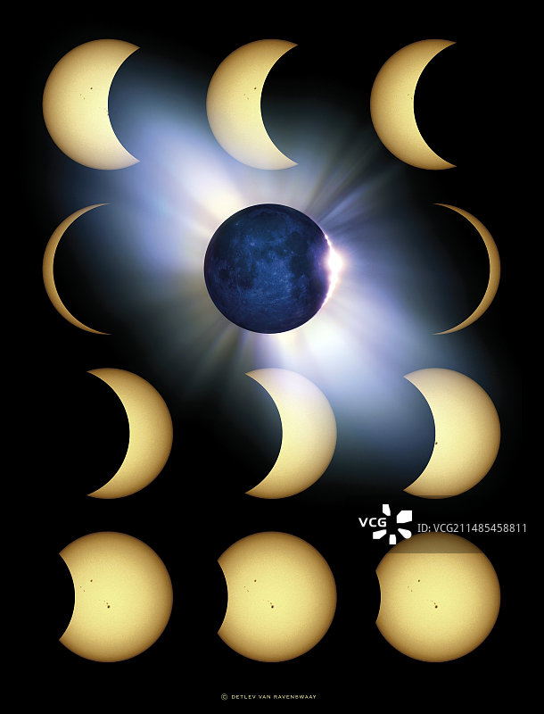 日全食艺术作品图片素材