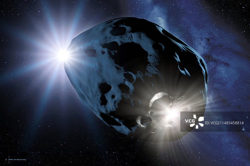 小行星撞击艺术作品图片素材