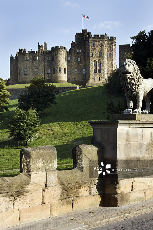 英国诺森伯兰郡阿尼克城堡图片素材