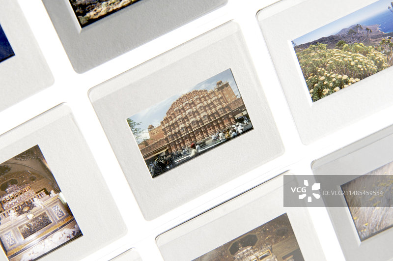 灯箱上的透明胶片图片素材