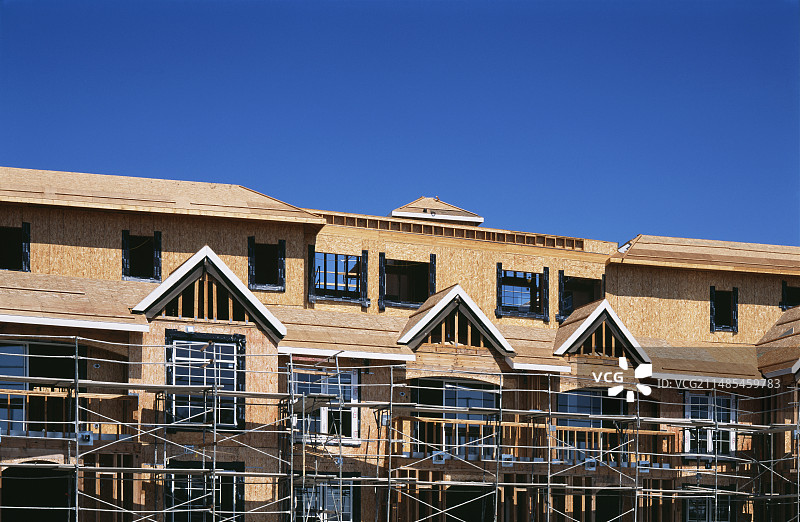 木制公寓结构图片素材