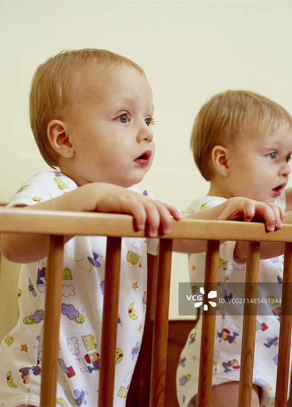 双胞胎男婴图片素材