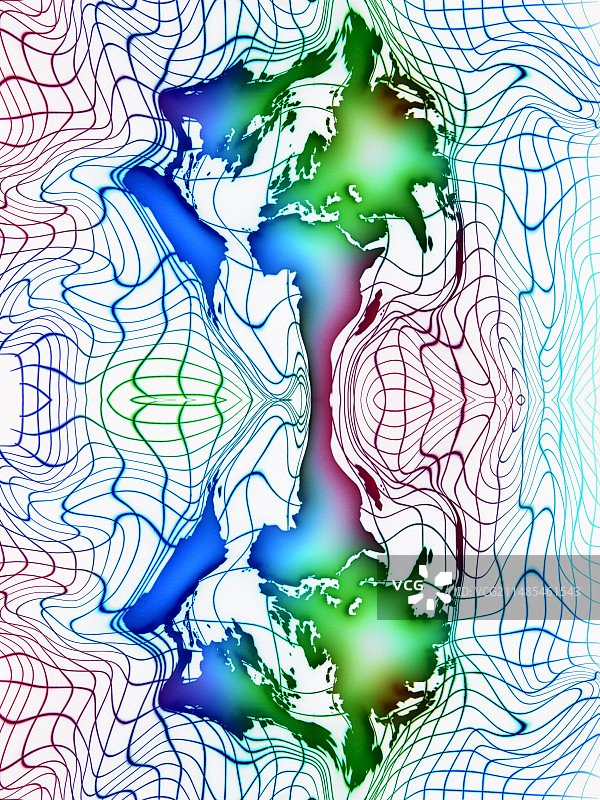 扭曲的地球图片素材