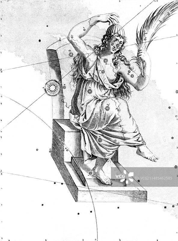 仙后座星群，1603年图片素材
