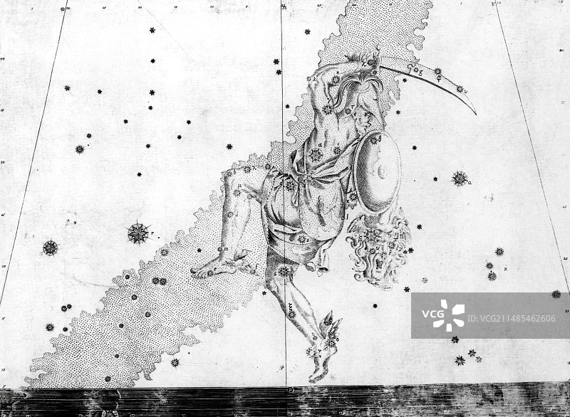 1603年的英仙座星座图片素材