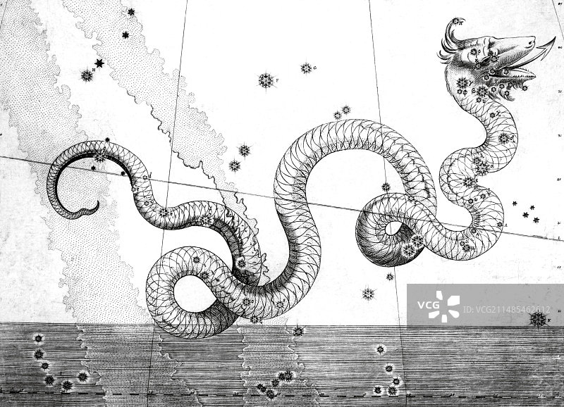 巨蛇座，1603年图片素材