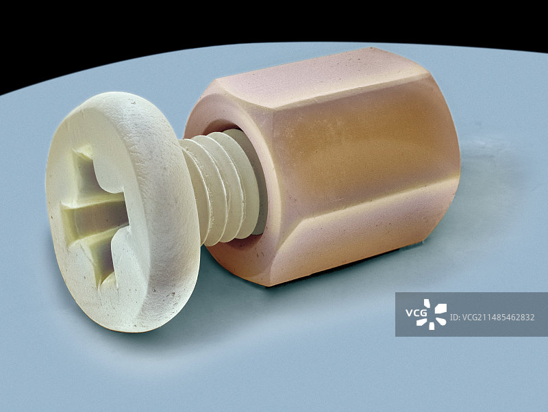 螺母和螺栓扫描电镜图图片素材