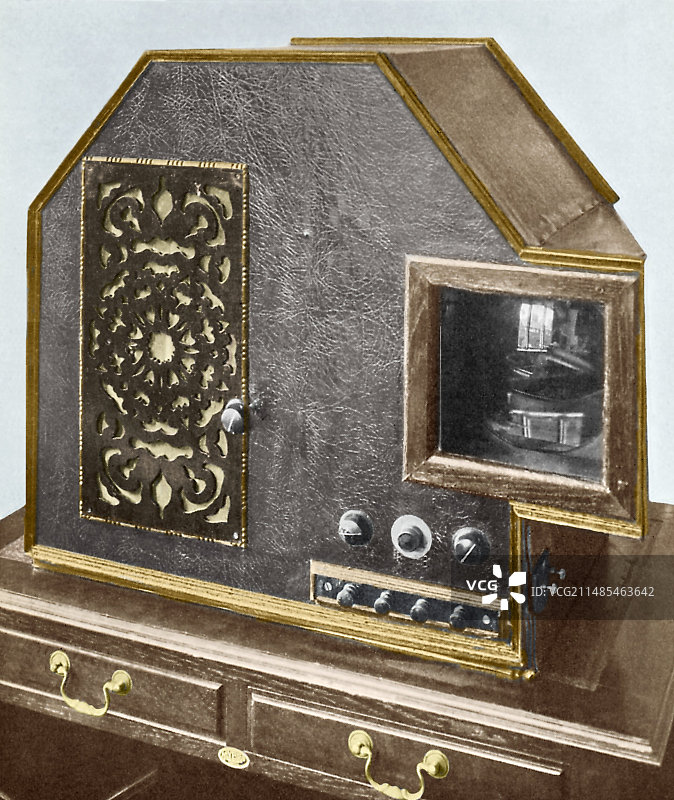 Baird电视机，早期电视设备图片素材