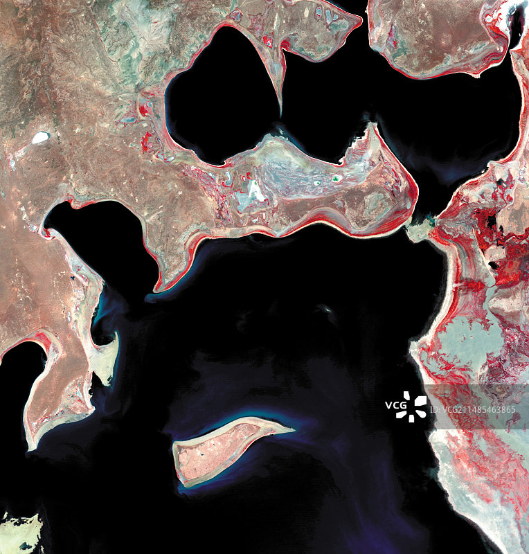 1987年咸海卫星图像图片素材